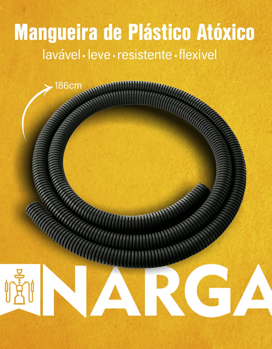 Kit Narguilé Black Hookah Mini Monster + Fogareiro +abafador